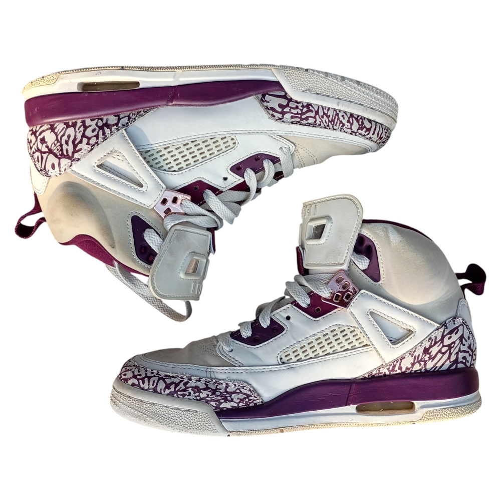Stylish Women's White and Purple Sneakers